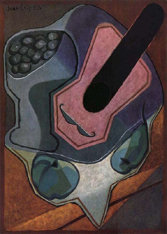 Juan Gris Fiddle and fruit dish Germany oil painting art